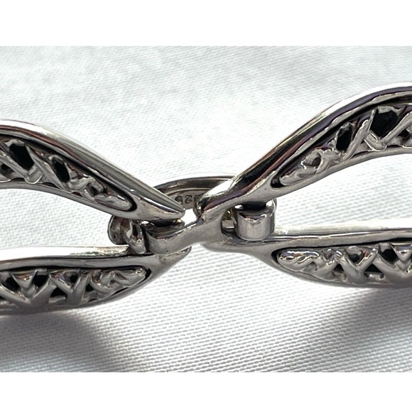 Nambe Silver Leaf Motif Bracelet - Picture 5 of 8